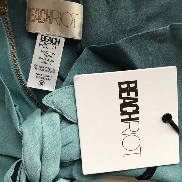 BEACH RIOT Audrey Scarf Top Crop Blue Smoke Ombre Beach - Picture 3 of 5